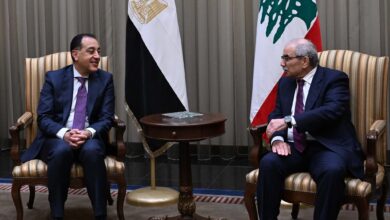رئيسا وزراء مصر ولبنان
