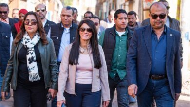 وزيرة التخطيط ووزيرة التنمية المحلية ومحافظ الأقصر