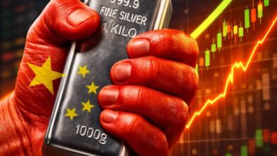 الصين ترفع أسعار الفضة