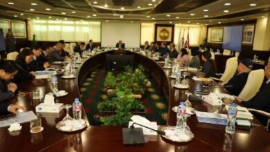 القابضة للبتروكيماويات تستضيف وفداً صينيا