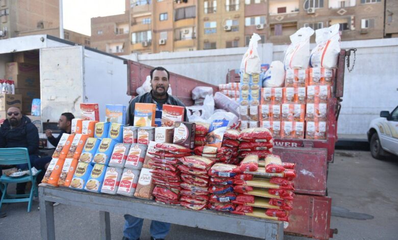 افتتاح سوق اليوم الواحد بمنطقة إمبابة بمحافظة الجيزة