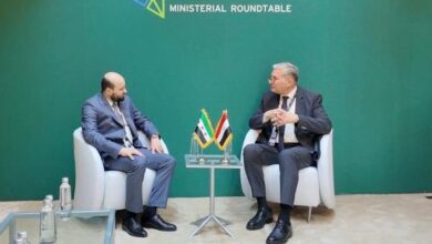 • وزير البترول والثروة المعدنية يلتقي نظيره السوري