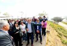 وزيرة الإسكان تقوم بجولة موسعة بمشروع حدائق تلال الفسطاط