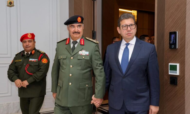 رئيس المخابرات العامة يستقبل المشير خليفة حفتر