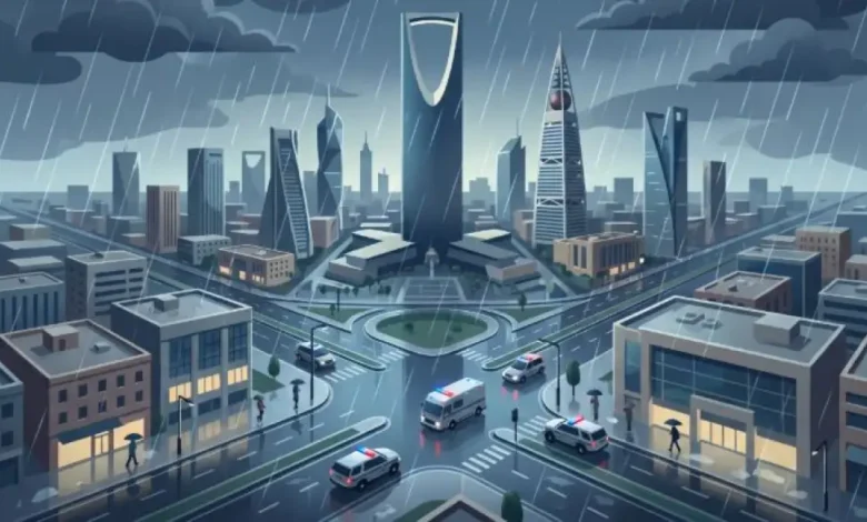 الهيئة الوطنية للأرصاد تحذر من أمطار غزيرة على الرياض حتى الاثنين