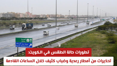 تحذيرات من أمطار رعدية وضباب كثيف خلال الساعات القادمة تؤثر على المناطق وتعطل الحركة